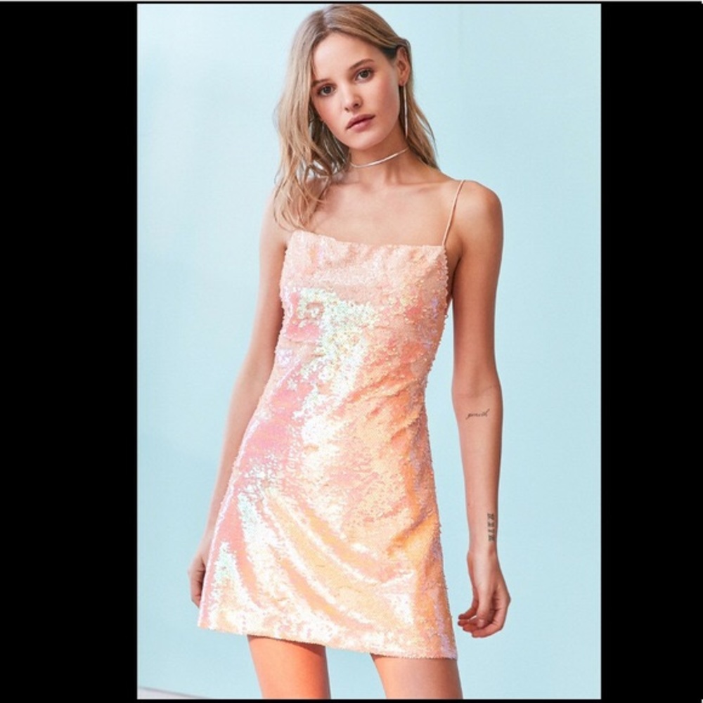 Pink Sequin Urban Outfitters Dress